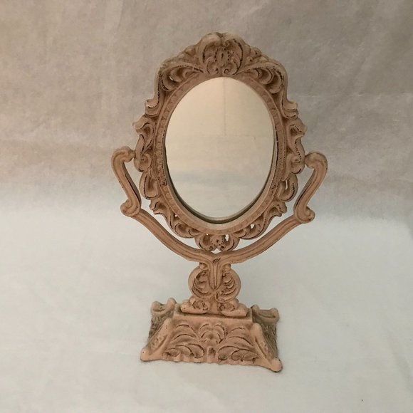 Vintage Cast Iron Victorian Tilting Vanity Mirror - Picture 1 of 6